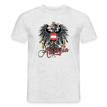 Austria - T-shirt homme - gris chiné - Devant - AI Model Male 178 dark (178cm)