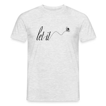 let it bee bee dance beekeepers - Men's T-Shirt - heather grey - Front - AI Model Male 178 dark (178cm)