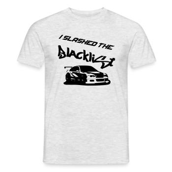 Slashed the Blacklist - Männer T-Shirt - Grau meliert - Vorne - AI Model Male 178 dark (178cm)