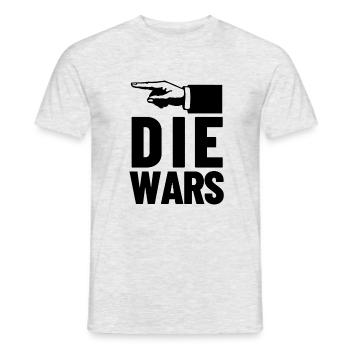 Die wars - Shirt für Unschuldige - Männer T-Shirt - Grau meliert - Vorne - AI Model Male 178 dark (178cm)