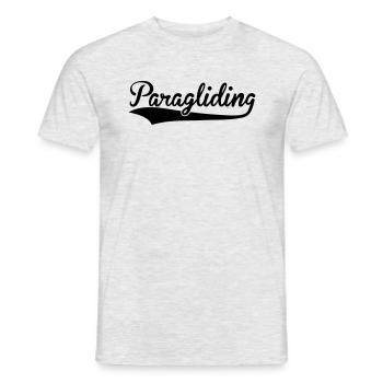 Paragliding Paraglieter Bestseller - Männer T-Shirt - Grau meliert - Vorne - AI Model Male 178 dark (178cm)
