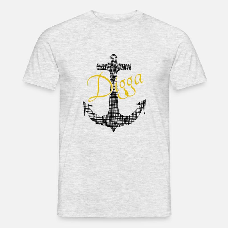 Anker Digga Gold - Männer T-Shirt - Grau meliert