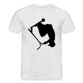 Stuntroller cool cadeau d’adolescent - T-shirt homme - gris chiné - Devant - AI Model Male 178 dark (178cm)