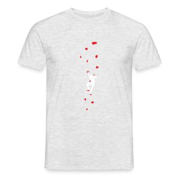 Mur d'escalade Boulder Climbing Centre d'escalade en salle Boulder - T-shirt homme - gris chiné - Devant - AI Model Male 178 dark (178cm)