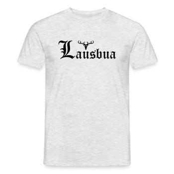 Lausbua mit Hirsch - Männer T-Shirt - Grau meliert - Vorne - AI Model Male 178 dark (178cm)