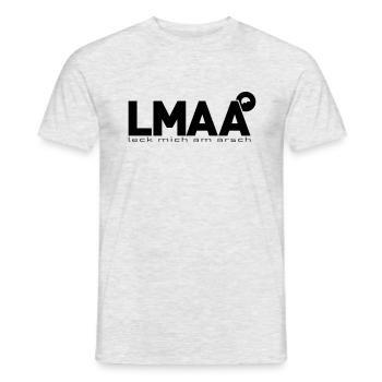 LMAA ehrliche-Version - Männer T-Shirt - Grau meliert - Vorne - AI Model Male 178 dark (178cm)