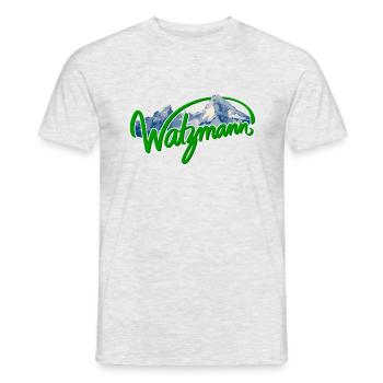 Watzmann - German Alps - Men's T-Shirt - heather grey - Front - AI Model Male 178 dark (178cm)