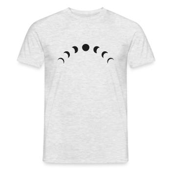 Lunar Phases - Minimalistic - Moon phases - Männer T-Shirt - Grau meliert - Vorne - AI Model Male 178 dark (178cm)