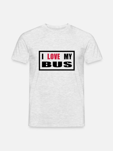 Bus Van Kleinbus Transporter - Männer T-Shirt - Grau meliert
