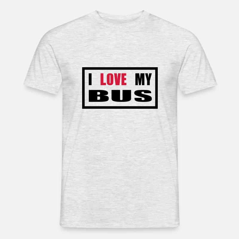 Bus Van Kleinbus Transporter - Männer T-Shirt - Grau meliert