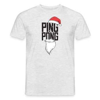 Table Tennis Table Tennis Bat Ping Pong - Men's T-Shirt - heather grey - Front - AI Model Male 178 dark (178cm)