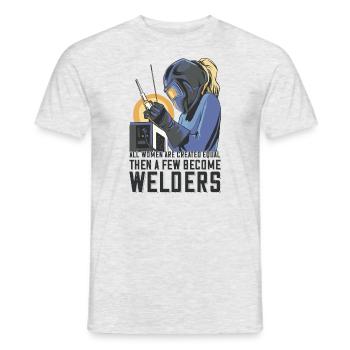 Welder Mama pour soudeurs et - T-shirt homme - gris chiné - Devant - AI Model Male 178 dark (178cm)