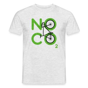 Kein CO2 - Männer T-Shirt - Grau meliert - Vorne - AI Model Male 178 dark (178cm)