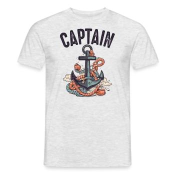 rafting, canotage, montagne, navigation de plaisance - T-shirt homme - gris chiné - Devant - AI Model Male 178 dark (178cm)