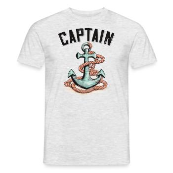 rafting, canotage, montagne, navigation de plaisance - T-shirt homme - gris chiné - Devant - AI Model Male 178 dark (178cm)