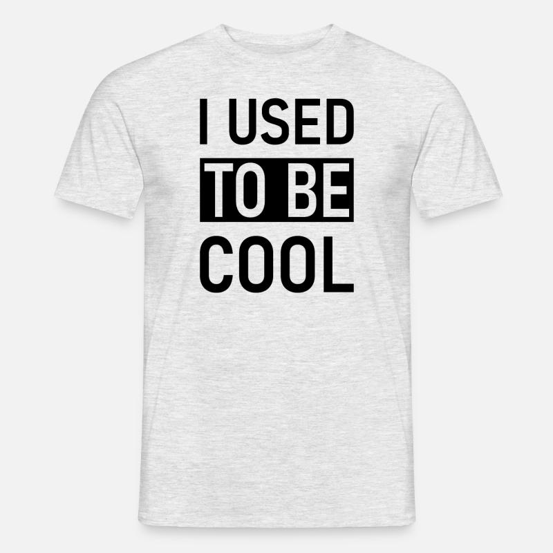 Früher war ich cool - Männer T-Shirt - Grau meliert