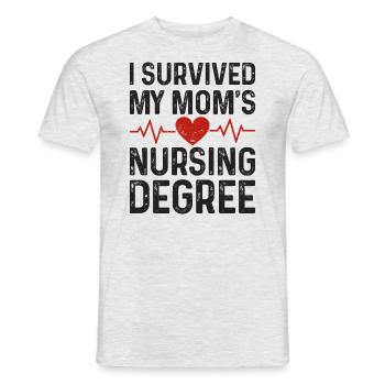 I graduated from nursing school - Men's T-Shirt - heather grey - Front - AI Model Male 178 dark (178cm)