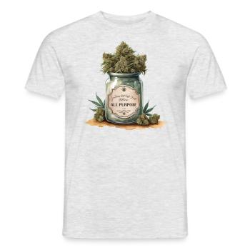 Oma's bestgehütetes Geheimnis: Allround Medizin - Männer T-Shirt - Grau meliert - Vorne - AI Model Male 178 dark (178cm)
