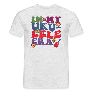 In my Ukulele Era - Men's T-Shirt - heather grey - Front - AI Model Male 178 dark (178cm)