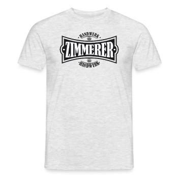 ZIMMERER Handwerk Zimmermann - Männer T-Shirt - Grau meliert - Vorne - AI Model Male 178 dark (178cm)