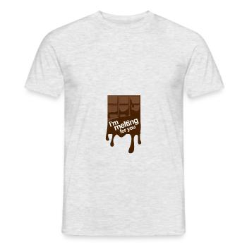 I'm melting for you - I'm melting for you - Men's T-Shirt - heather grey - Front - AI Model Male 178 dark (178cm)