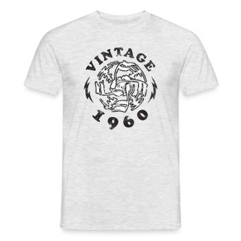 Millésime 1960 - T-shirt homme - gris chiné - Devant - AI Model Male 178 dark (178cm)