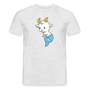 Capricorn Baby Steinbock Baby - Männer T-Shirt - Grau meliert - Vorne - AI Model Male 178 dark (178cm)