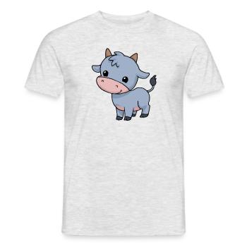 Taurus Sternzeichen Stier - Männer T-Shirt - Grau meliert - Vorne - AI Model Male 178 dark (178cm)