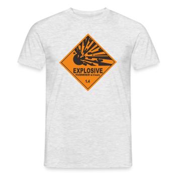 Explosive - Men's T-Shirt - heather grey - Front - AI Model Male 178 dark (178cm)