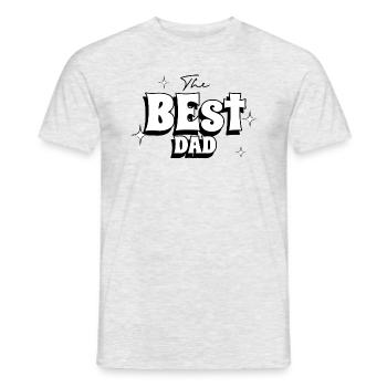 The best dad. Le meilleur papa - T-shirt homme - gris chiné - Devant - AI Model Male 178 dark (178cm)