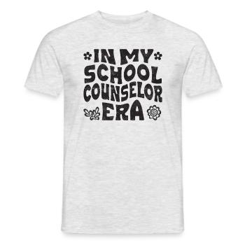 In my school counselor era - Men's T-Shirt - heather grey - Front - AI Model Male 178 dark (178cm)
