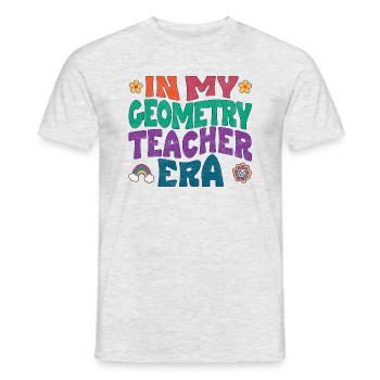In my Geometry teacher era - Männer T-Shirt - Grau meliert - Vorne - AI Model Male 178 dark (178cm)
