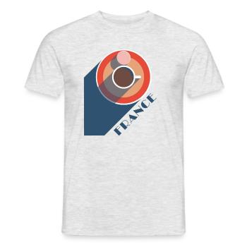 EXPRESSO - T-shirt homme - gris chiné - Devant - AI Model Male 178 dark (178cm)