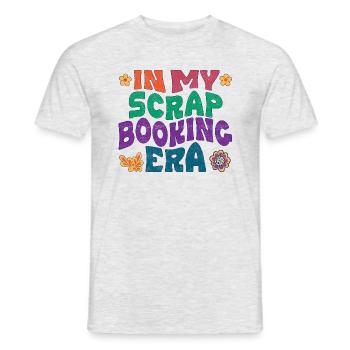 À l’époque du scrapbooking - T-shirt homme - gris chiné - Devant - AI Model Male 178 dark (178cm)