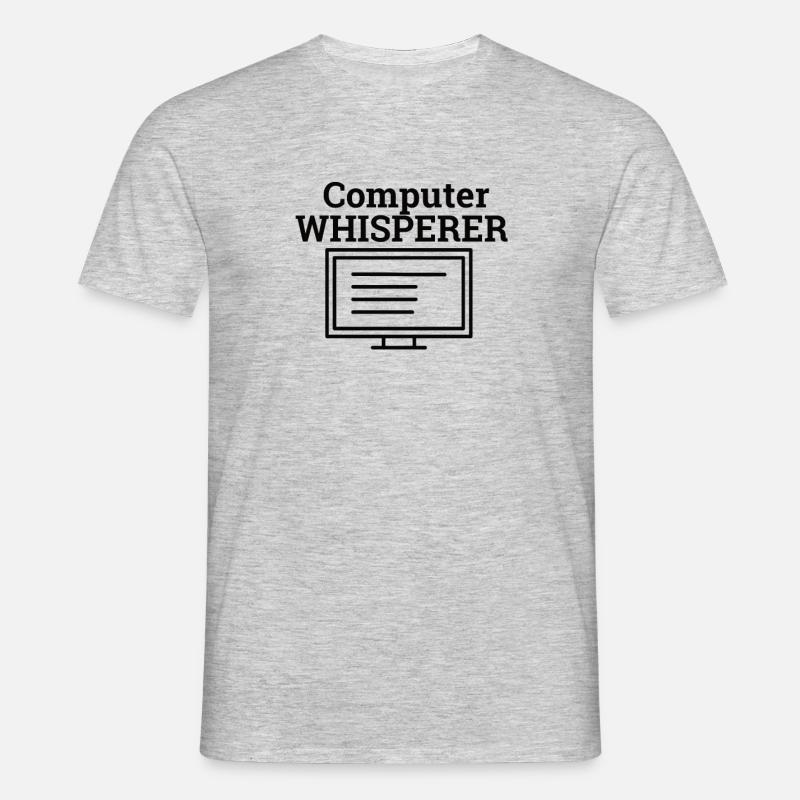 Computer Whisperer | Computer science - Men's T-Shirt - heather grey