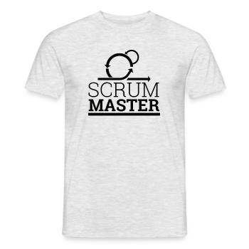 « Scrum Master » | - T-shirt homme - gris chiné - Devant - AI Model Male 178 dark (178cm)