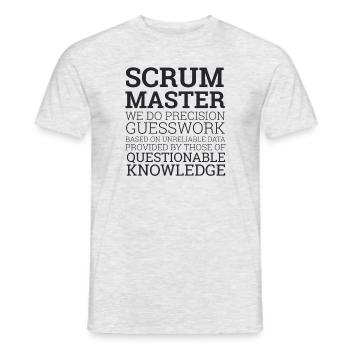 "Scrum Master" | Scrum Master - Männer T-Shirt - Grau meliert - Vorne - AI Model Male 178 dark (178cm)