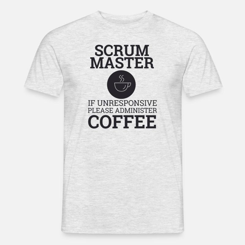 "Scrum Master" | Scrum Master - Männer T-Shirt - Grau meliert