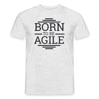 "Scrum Agile"| Scrum Master - Männer T-Shirt - Grau meliert - Vorne - AI Model Male 178 dark (178cm)