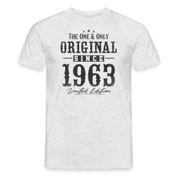 Original seit 1963 - Männer T-Shirt - Grau meliert - Vorne - AI Model Male 178 dark (178cm)