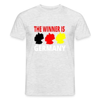Deutschland Roadtrip Urlaub Ferien T-Shirt - Männer T-Shirt - Grau meliert - Vorne - AI Model Male 178 dark (178cm)
