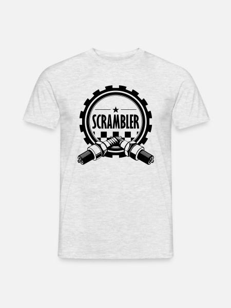 scrambler - Männer T-Shirt - Grau meliert