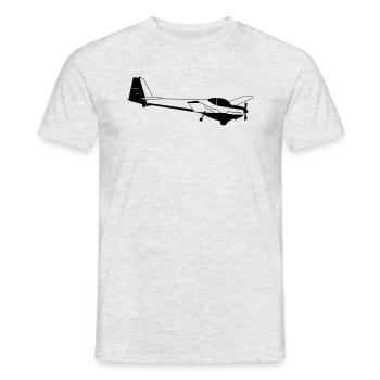 Motorsegler C-Falke - Männer T-Shirt - Grau meliert - Vorne - AI Model Male 178 dark (178cm)