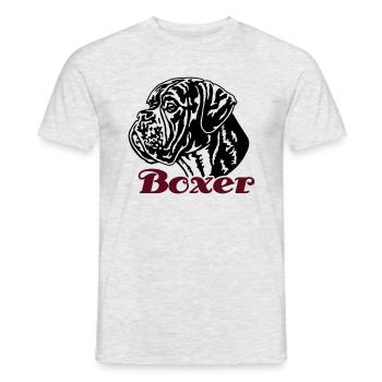 588 Boxer - Männer T-Shirt - Grau meliert - Vorne - AI Model Male 178 dark (178cm)