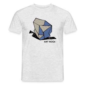 ART ROCK No 1 couleur - T-shirt homme - gris chiné - Devant - AI Model Male 178 dark (178cm)