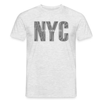 NYC New York - Männer T-Shirt - Grau meliert - Vorne - AI Model Male 178 dark (178cm)