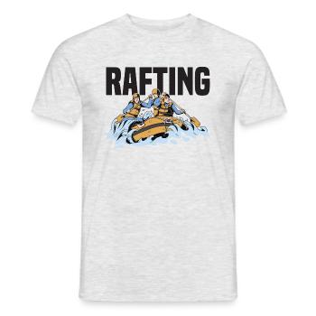 Rafting Squad Outfit for Teams Boating Mountains - Men's T-Shirt - heather grey - Front - AI Model Male 178 dark (178cm)