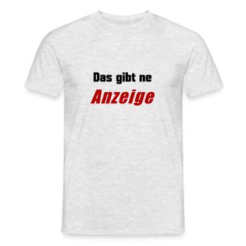 Das gibt ne Anzeige lustiger Spruch - Männer T-Shirt - Grau meliert - Vorne - AI Model Male 178 dark (178cm)