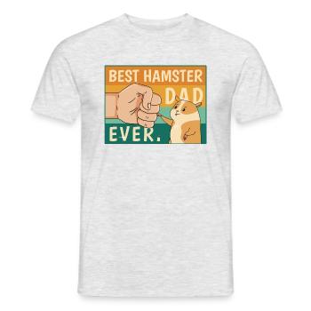 World's Best Hamster Dad Hamster Costume for - Men's T-Shirt - heather grey - Front - AI Model Male 178 dark (178cm)