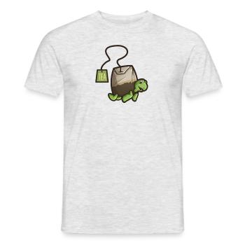 Tea Turtle - Men's T-Shirt - heather grey - Front - AI Model Male 178 dark (178cm)